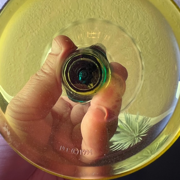 Vintage NCC 1994 Cactus Margarita Glass/ Coupe, Vintage Barware, Acrylic, Cinco - Picture 7 of 7